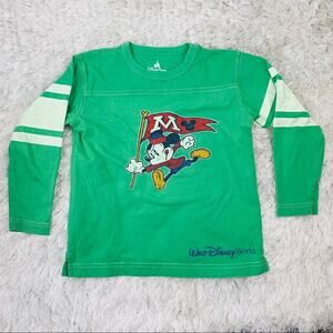 Disney Parks Mickey Green Top Sz XS